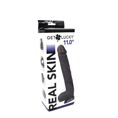 Get Lucky Real Skin 11 Dual Layer Dildo