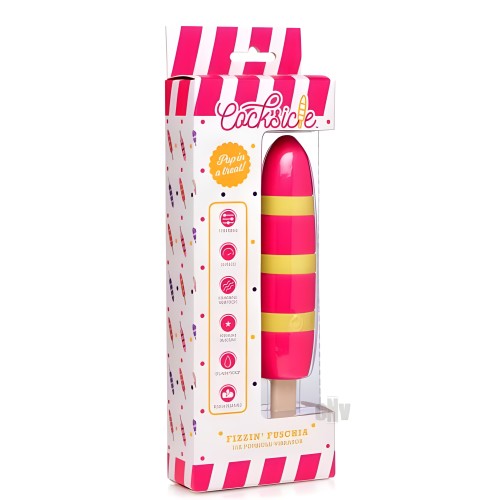 Vibrador Recargable Popsicle de Silicona Ticklin 10x