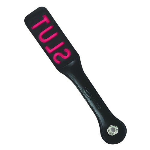 12" Leather Slut Paddle