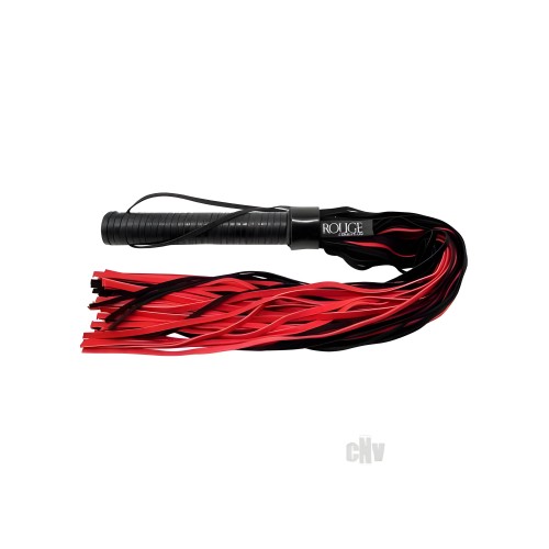 Rouge Suede Flogger Black/red - Enhance Your Pleasure