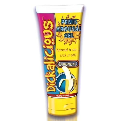 Dickalicious Penis Arousal Gel Banana 2oz