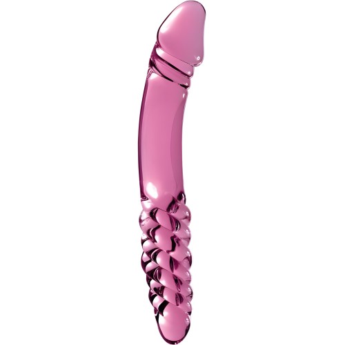 Dildo Doble de Cristal Icicles No 57 Rosa