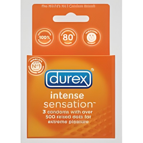 Condones Durex Sensación Intensa Extra Grande Puntos 3 Pack