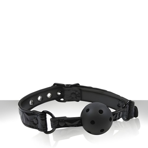 Sinful Black Ball Gag - Stylish Restraint