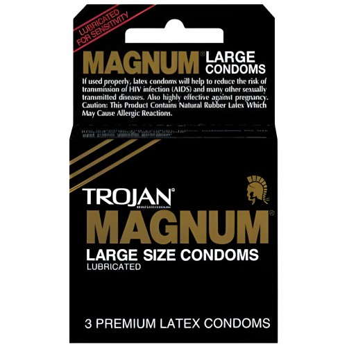 Condones Trojan Magnum de Talla Grande