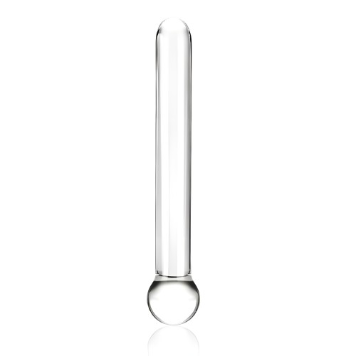 G Spot Dildo - Glas 7 inches Straight Glass Dildo Clear