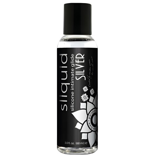 Sliquid Naturals Silver Silicone Lubricant 2oz - Lubricants