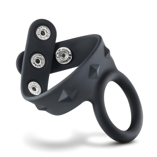 Performance - Vs7 - Correa de Silicona para Pene y Testículos Grande - Negro