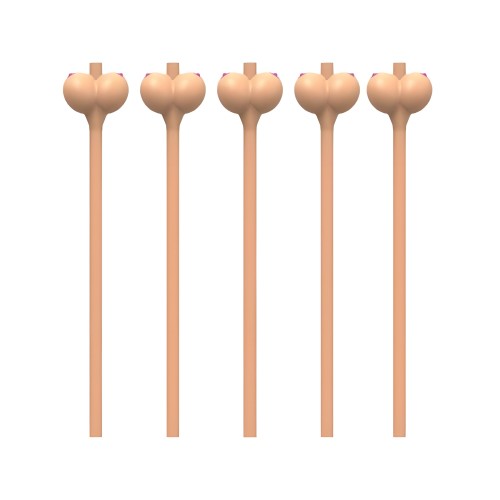 Boobie Straws 6-pack