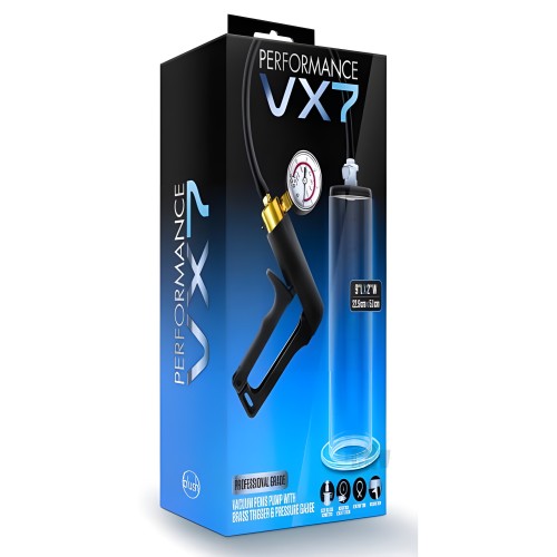 Performance - Bomba de Vacío Vx7 con Gatillo de Latón y Manómetro - Transparente