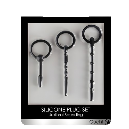 Ouch! Set De Plug De Sondeo Uretral - Negro