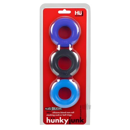 Hunkyjunk Huj3 3-pack C-ring - Versatile Cock Ring Set
