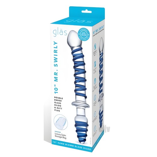 Mr. Swirly Double Ended Glas Dildo - Unique Design