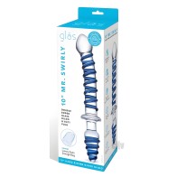 Mr. Swirly Double Ended Glas Dildo - Unique Design