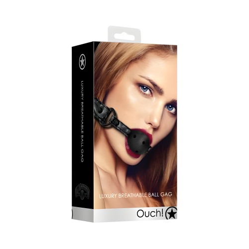 Ball Gag de Lujo Transpirable - Juguete de Bondage Ajustable