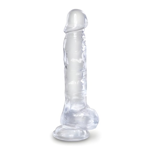 King Cock Clear 8in Cock with Balls
