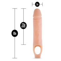 Performance Plus - Extensor de Pene de Silicona de 10 Pulgadas - Vainilla