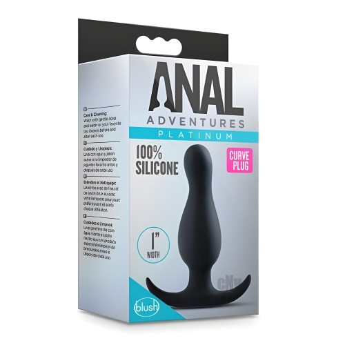 Plug Curvo Anal Aventura Platinum Negro