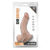 Dildo Dr. Skin Dr. Stephen 6.5 In. Con Testículos Beige