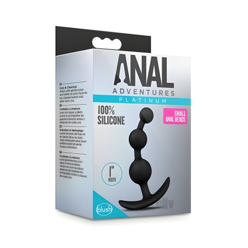 Perlas Anales Pequeñas Anal Adventures Platinum Negras