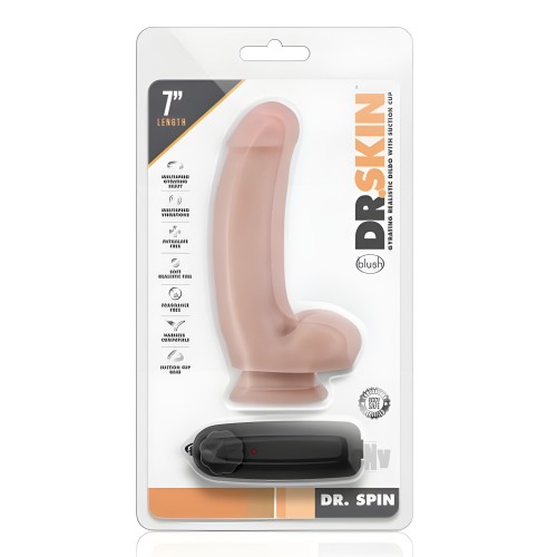 Dr. Skin - Dildo Gyratorio de 7" Vainilla
