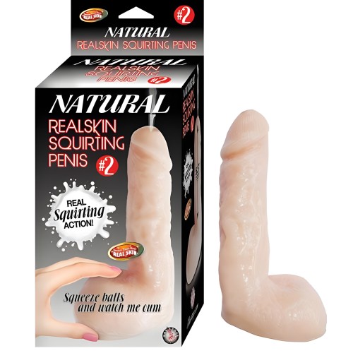 Dildo Natural Realskin de 7 pulgadas con Chorro Beige