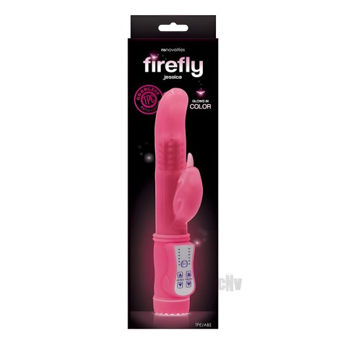 Vibrador Conejo Rotatorio Firefly Jessica - Rosa