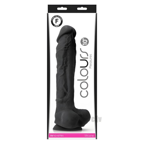 Colours Pleasures 10" Dildo - Black