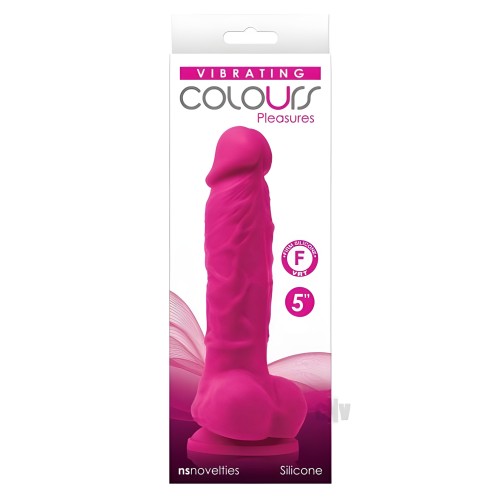 Pink Colours Pleasures 5" Vibrating Dildo