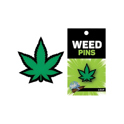 Pin Verde Hoja de Marihuana