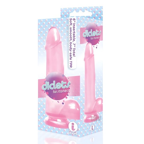 Diclets 7" Dong Jelly TPR - Rosa