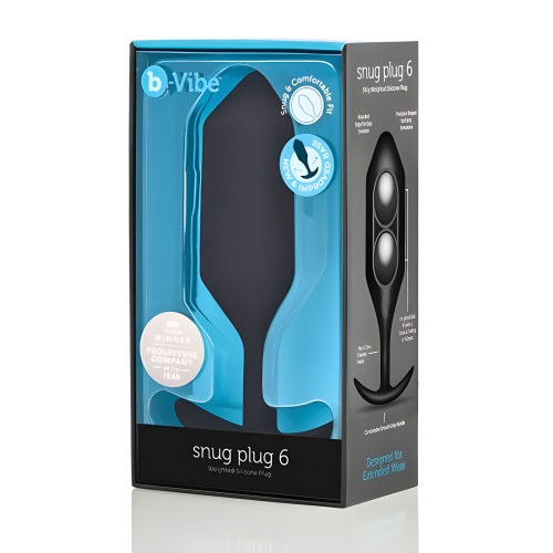 b-Vibe Snug Plug 6 en Negro