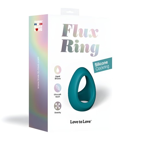 Love To Love Cockring Flux Ring - Petrol Blue