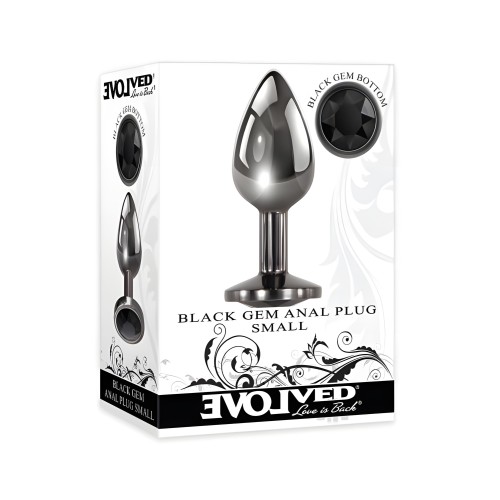 Plug Anal Evolved Gem Negro - Pequeño