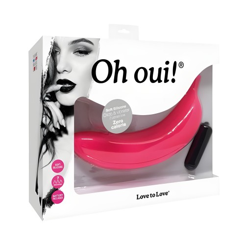 Love To Love Oh Oui Silicone Vibrator - Pink