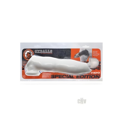 Fido Cocksheath Con Forma De Bestia Gruesa Con Inserto De Bala Flextpr Blanco