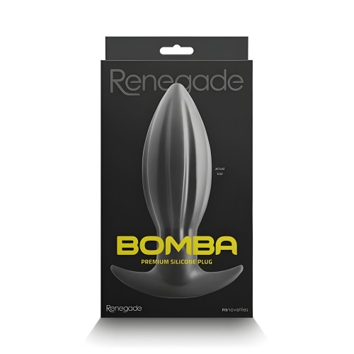 Renegade Bomba Plug Anal Negro Grande