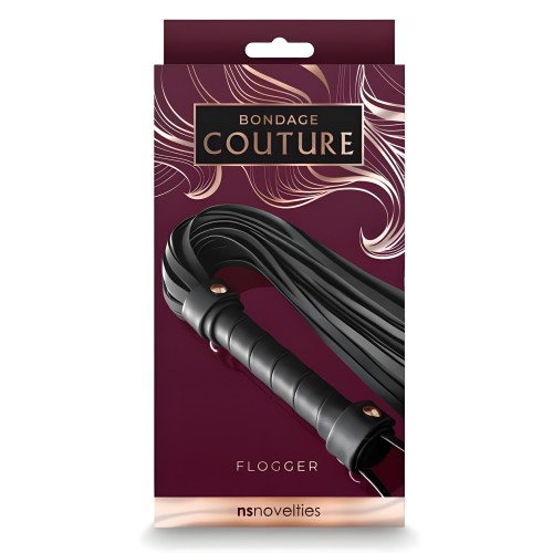 Flogger Bondage Couture Negro