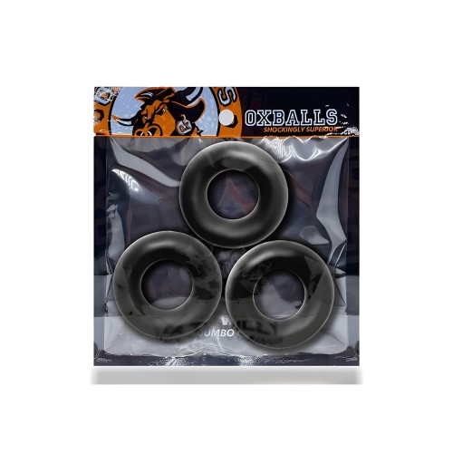 Oxballs Fat Willy 3-pack Jumbo Cockrings - Negro