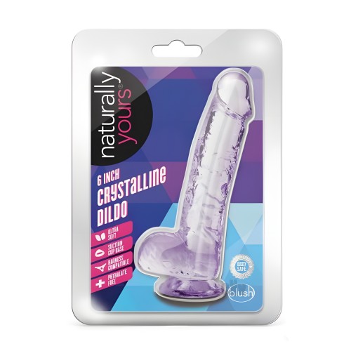 Dildo Cristalino 6 Pulgadas Amatista