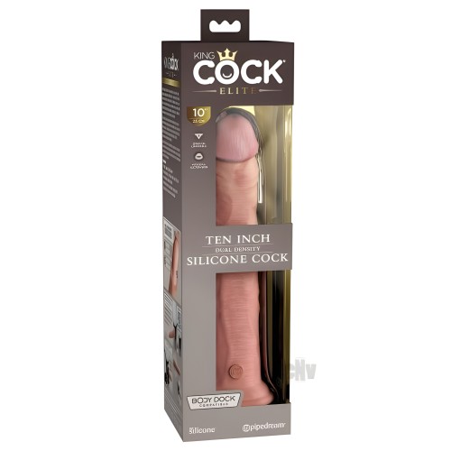 Dildo King Cock Elite de Silicona - 10 Pulgadas de Placer