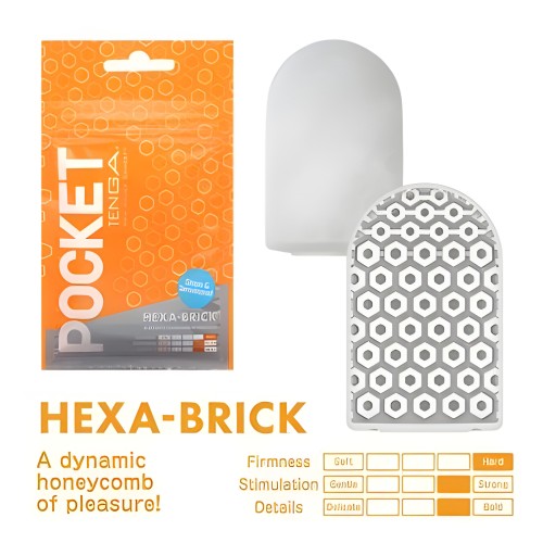Masturbador Tenga Pocket Sleeve Hexa Brick
