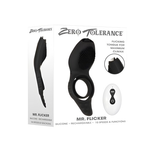 Anillo para el Pene de Silicona Vibrante Zt Mr. Flicker