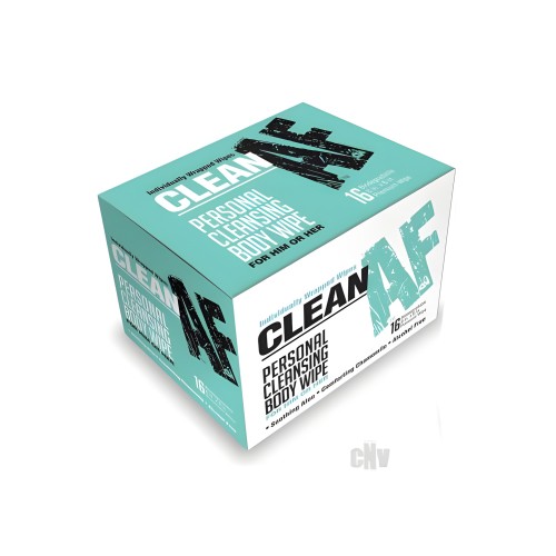 Toallitas Clean Af - Caja de 16