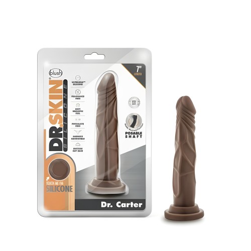 Dr. Skin Pene Dr. Carter con Ventosa de Silicona 7in Chocolate