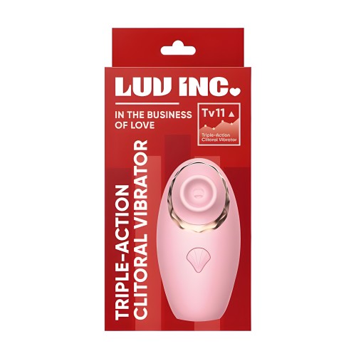 Luv Inc Tv11 Triple-action Clitoral Vibrator - Pink
