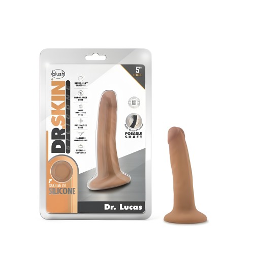 Dr. Skin Dr. Lucas Dong With Suction Cup Silicone 5 In. Mocha