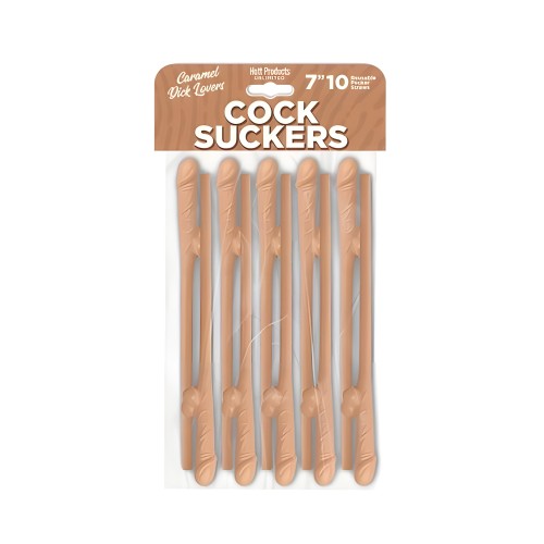 Popotes Pecker Skins Caramel Lovers - paquete de 10