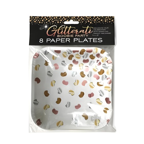 Platos de Fiesta Glitterati Boobie