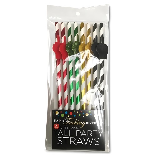 Happy Fucking Birthday Party Straws
